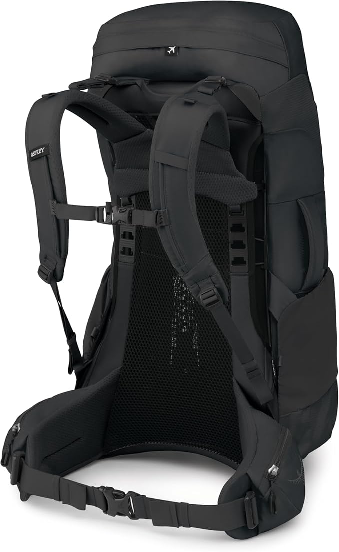 Osprey Farpoint Trek 55L Men's Travel Backpack - Hybrid Backpacking &amp Travel Bag with Internal Organization Black