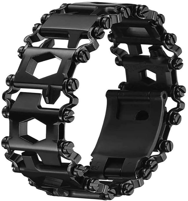 Multitool Bracelet 29 in 1 22cm Stainless Steel Outdoor Travel Men Watch Strap Trend Bracelet with A Pry Tool