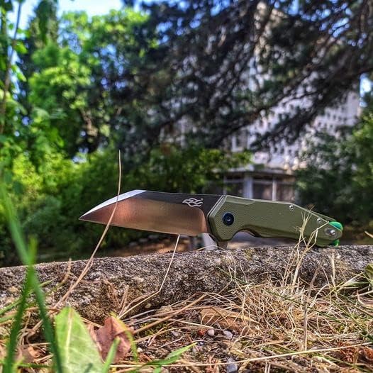 Firebird GANZO FH31 Folding Pocket Knife D2 Steel Wharncliffe Blade Ergonomic G10 Handle with Clip Hunting Fishing Flipper Camping Outdoor EDC Knife