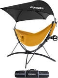 anymaka Set Up in 3 Seconds Adjustable Portable Aluminum Alloy Hammock Stand for Outside with Chair Mode &amp Lounge Mode up to 105''