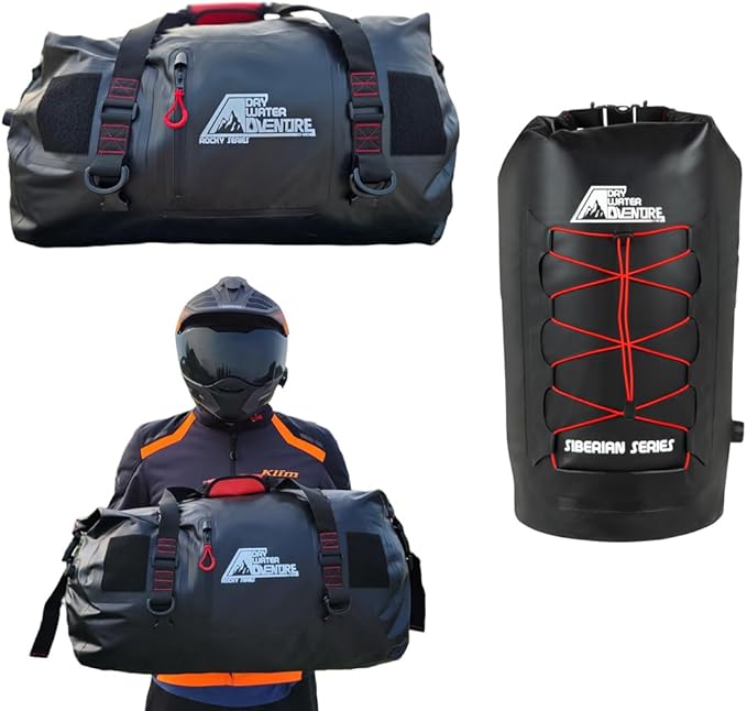 Buy 2 Rocky Series LT-60 (60 Liter) Waterproof Dry Duffel Bags &amp Get 1 Siberian Cooler LT-20 (20 Liter)