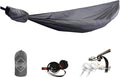 Onewind 11ft Ultralight Camping Hammock Portable Hammock 40D 1.7oz Nylon Ripstop with 2 * 12Ft Tree Straps for Camping Hiking Backpacking 11' x 55 Rock Gray