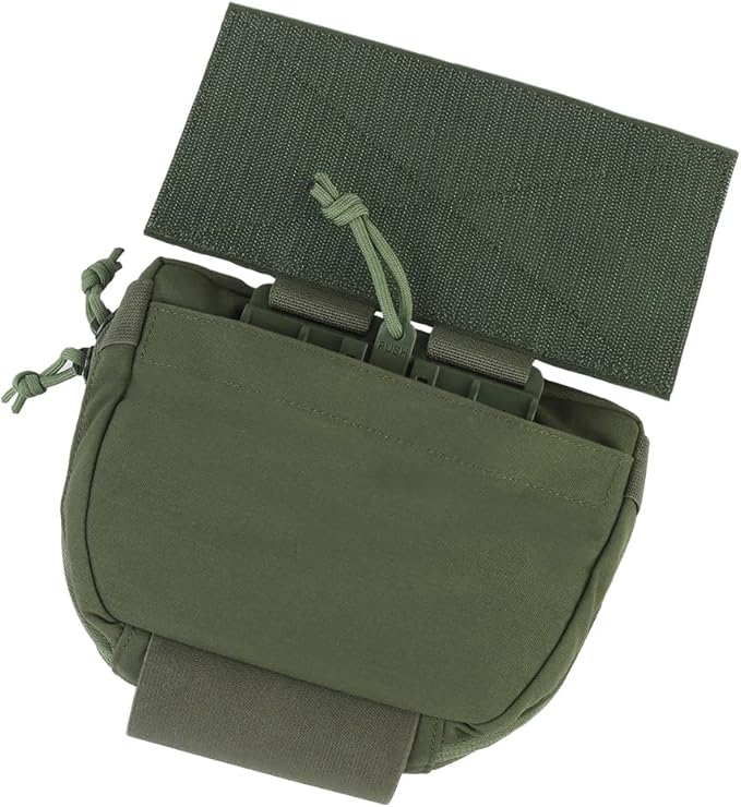 Tactical Quick Release Dump Drop Pouch with Hook &amp Loop Fanny Pack Waist Bag Utility Tool Organizer Admin Pouch