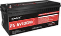 24V 100Ah LiFePO4 Lithium Battery4000+ Cycles &amp 100% DODBuilt-in 100A BMS25.6V High Energy DensityPerfect for RV Solar Off-Grid Camping Home Backup
