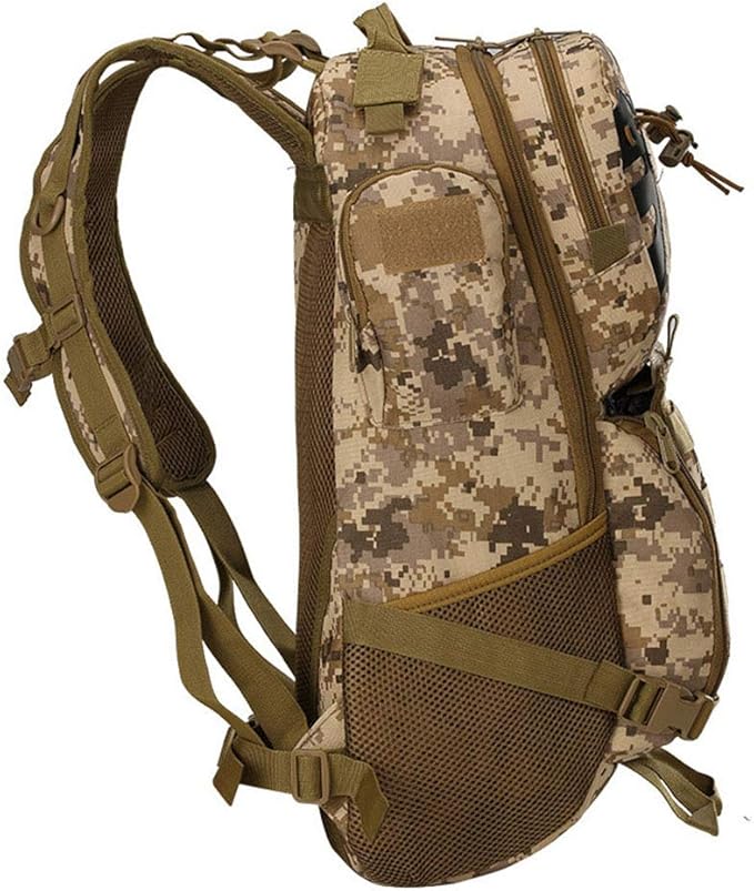 Outdoor Sports Pack Hiking Bag Tactical Rucksack Camo Knapsack Combat Camouflage Tactical Molle 45L Backpack