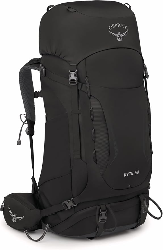 Osprey Kyte 58L Women's Backpacking Backpack with Hipbelt Black WM/L