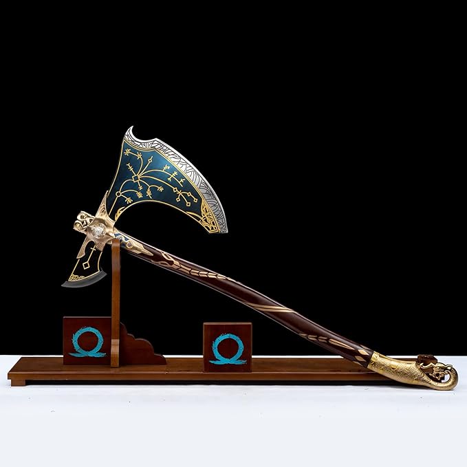 God of War Sword/6.6lb The Blades of Chaos （2 Sets）/5.64lb Leviathan's Axe/Hand Forged high Manganese Steel/Collection Role-Playing Gifts