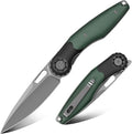 FINTISO Pocket Knife 3.5 Folding Knife Premium 14C28N Blade Bicolour G10 Handle Design with Pocket Clip for Men Women Small EDC Knife for Camping Hunting Hiking Survival and Outdoor Activities