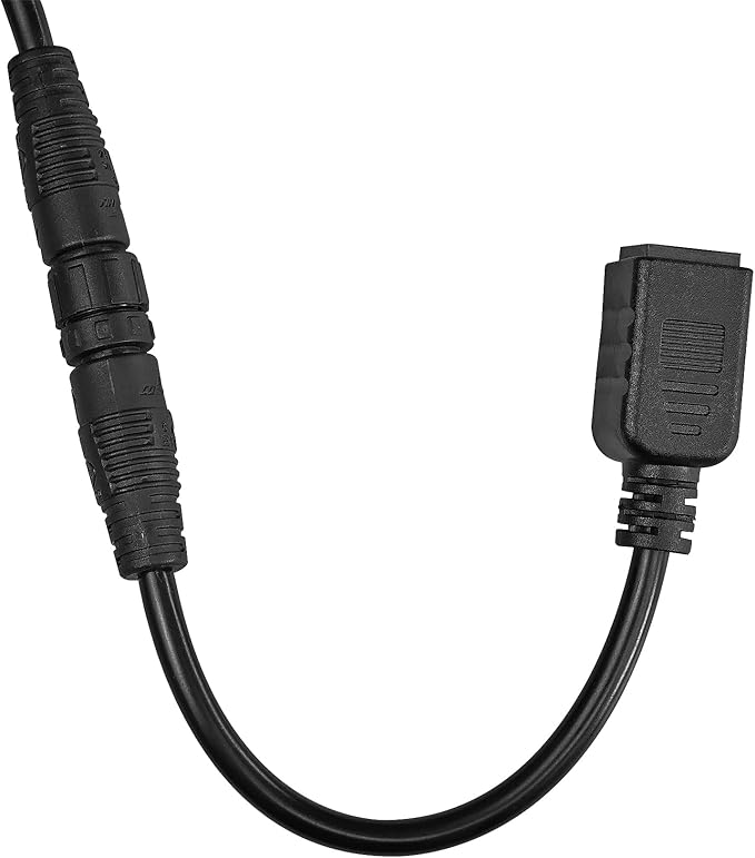 EPEVER Waterproof Power Cable RS485 Waterproof Connector Cable 22cm 8.6ft IP65 Street Light Outdoor Power Cord for TracerBP MPPT Controller Output CC-4M12(M)-RJ45-020-V1.1