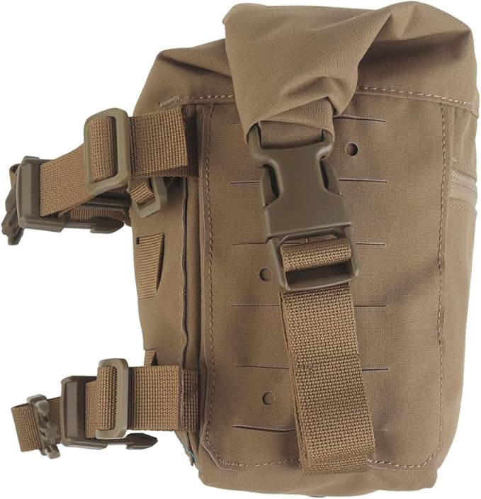 Tactical Expansion Pack Chest BagLarge Capacity MOLLE Admin Pouch Utility Chest Pouch for Placard Split Chest Rig