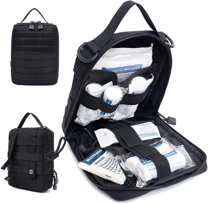 MOLLE First Aid Medical Pouch Tactical Vest Attachments Pack Military Outdoor Sport Tools Holder Case Carrier Sundry Bag Hydration