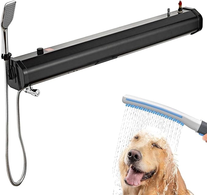 Portable Camping Solar Shower 4.8/5.3/7.9Gal Roof Rack Water Tank with 5.58ft Hose &amp Storage Bag Outdoor Activities Water Supply for SUVs Sedans RVs Trucks5.3Gal/20L