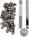 1 Set CNC Eyelet Rivet Punch Installation Tool Fits for Kydex Sheath Knife Case DIY Making Accessory(Medium)