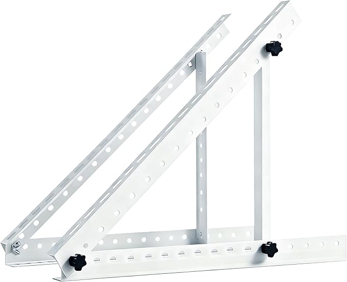 Epoch 58 Solar Panel Mount 0 to 90° Adjustable Solar Panel Mounting Brackets Aluminum Stand Supports Single Panel for 200W 300W 400W Solar Panels