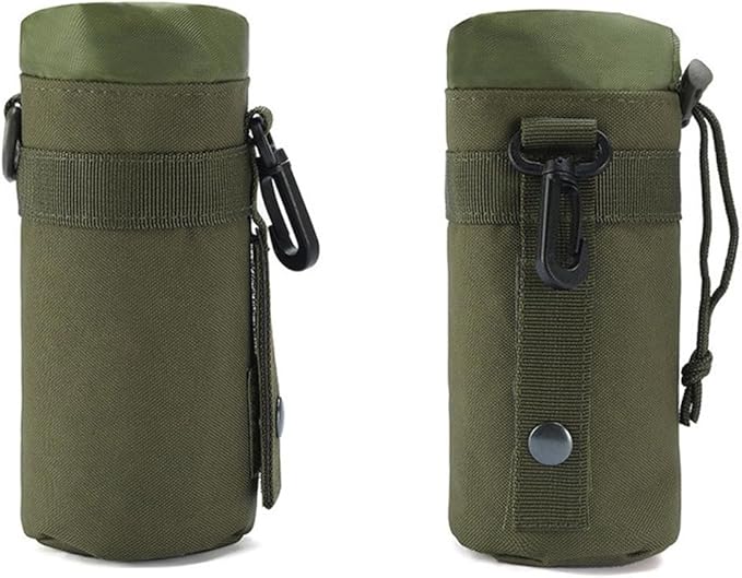 Water Bottle Holder Tactical Water Bottle Pouches Water Bottle Sleeve Bag for Backpack with D-Ring Hook