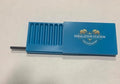 Inhalation Station Turquoise Blue 7 Slot Snuff Storage Box w/Built in Slim 3 Metal Straw Portable Travel Case