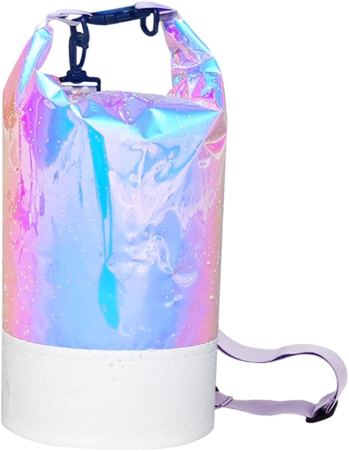 Waterproof Dry Bag PVC Float Bag Swim Beach Backpack Waterproof Bucket for Snowboarding Canoeing Fishing Ski Hiking- 20L
