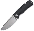 Petrified fish PFP01 k110 steel folding knife G10 handle Front flipper outdoor Camping survival hunting EDC tool knives (Black)