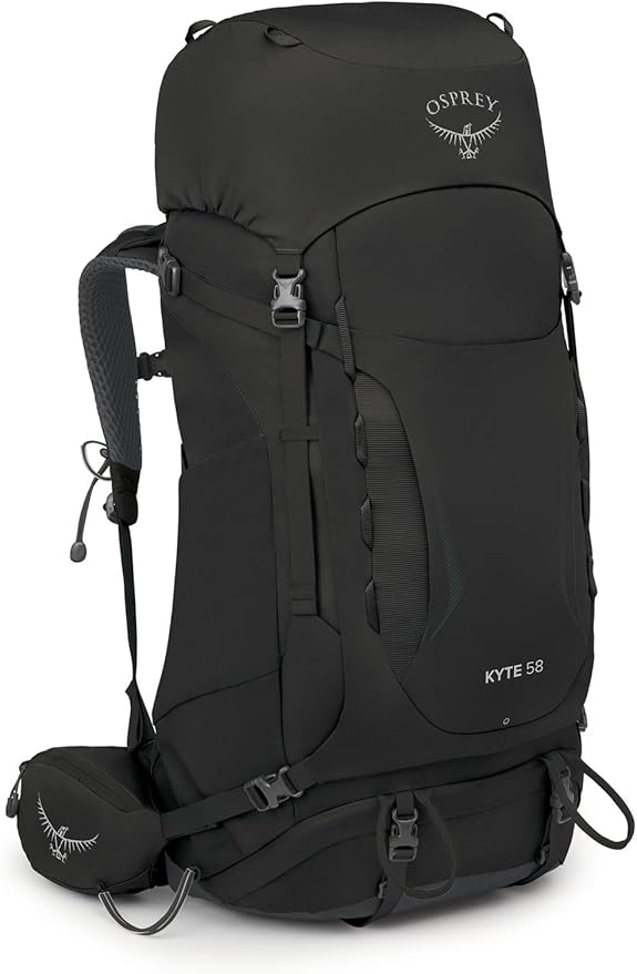 Osprey Kyte 58L Women's Backpacking Backpack with Hipbelt Black WM/L