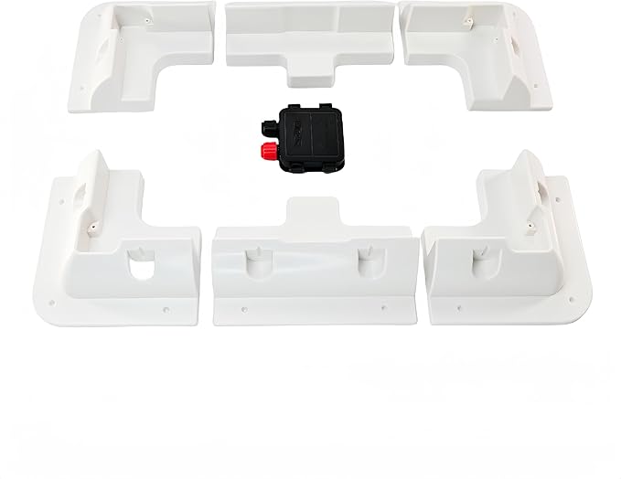 Solar Panel Mounting Brackets Kit 7PCS Roof Mounts for RVs Vans Caravans Sheds &amp Boats — Screw-Fix Only Flat Roof Compatible No Adhesive or Curved Roof Use
