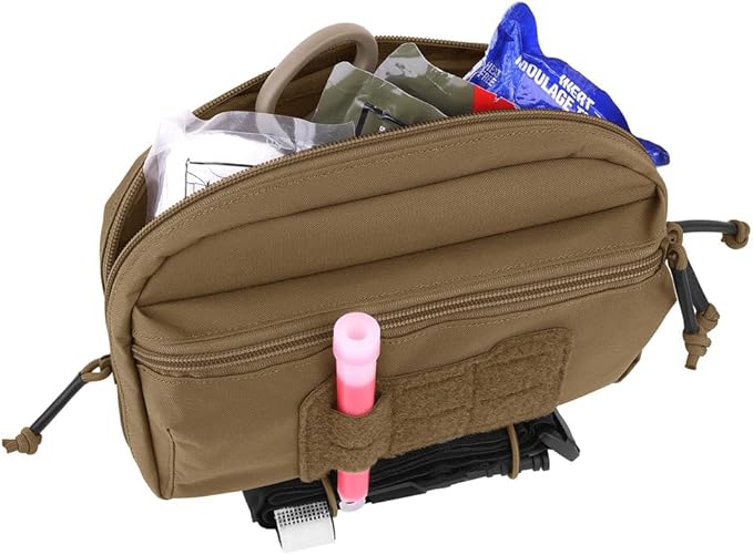 KRYDEX Tactical Admin Pouch with Molle GP Pouch Modular Pouch Utility Fanny Pack for Vest and Chest Rig