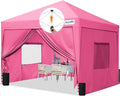 Quictent Privacy 8x8 Pop up Canopy Tent with Sidewalls and Roll-up Ventilated Windows One Person Easy Setup Outdoor Commercial Gazebo Shelter Enclosed Waterproof Bonus 4 Sandbags
