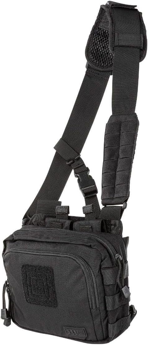 5.11 Tactical Sling Ammo Bag 2-Banger Pistol Case Crossbody Shoulder Pack Black Style 56180ABR