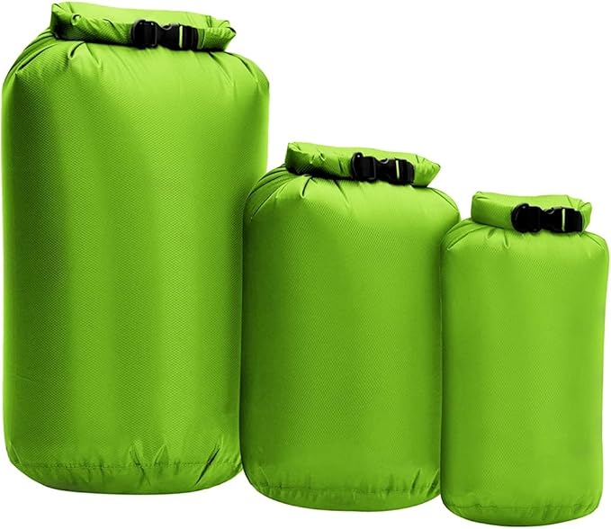 Waterproof Dry Bag 8L/40L/70L 3-Pack Dry Sack Lightweight Outdoor Dry Bags Travel Duffel Bags Roll Top Sack for Kayaking Boating Swimming Camping Hiking Fishing