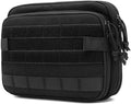 Outdoor Sports Airsoft Gear Molle Assault Combat Hiking Backpack Tactical Vest Accessory Camouflage Pack Kit Medical Pouch Bag - Black