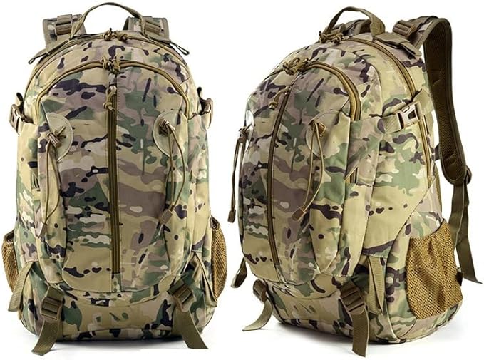 30LTactical Men Backpacks Military Backpack Rucksack Waterproof Outdoor Hiking Camping Hunting Bag (CP)