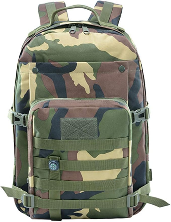 Outdoor Sports Pack Hiking Bag Tactical Rucksack Camo Knapsack Combat Camouflage Tactical 40L Molle Backpack