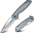 FINTISO Mini Pocket Knife 2.79 Small EDC Knife Premium Swedish 14C28N Blade Folding Knife with 6061 Aluminum Alloy Handle Camping Survival Hiking Knives Best Gift for Men Women Atlas Series