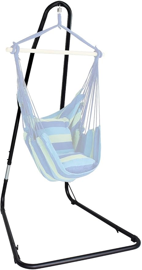 Sorbus Durable Hammock Chair Stand Hanging Chair Stand- Heavy Duty Steel Sensory Swing Stand- Weather &amp Rust Resistant- Adjustable Portable Stand 330lbs for TreeLoungerAir PorchIndoor/OutdoorP