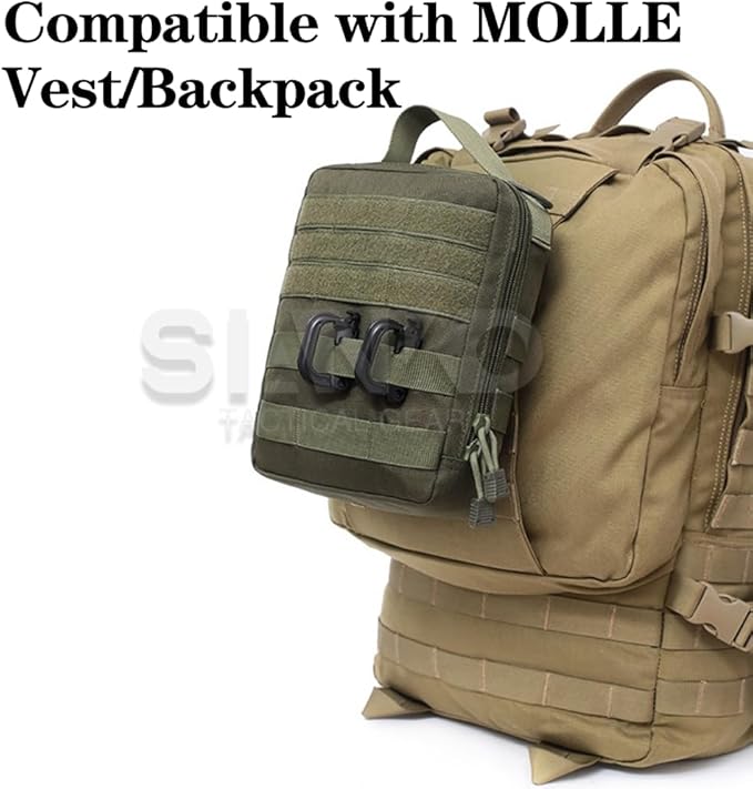 MOLLE First Aid Medical Pouch Tactical Vest Attachments Pack Military Outdoor Sport Tools Holder Case Carrier Sundry Bag Hydration