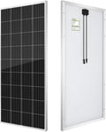 HQST Solar Panel 190 Watt 12 Volt High-Efficiency Monocrystalline PV Module Power Charger for RV Marine Rooftop Farm Battery and Other Off-Grid Applications 190W Single