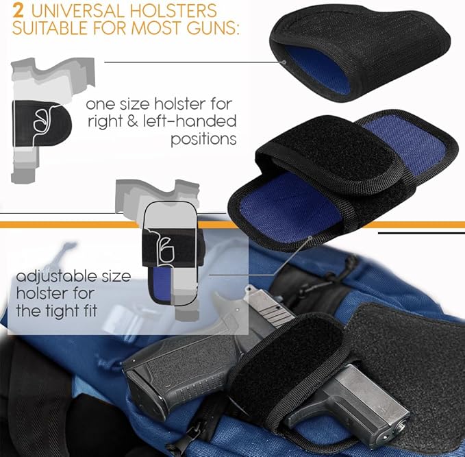 TECEUM Tactical Compact Sling Bag – CCW for Everyday – 10+ Styles – Shoulder EDC Crossbody Bag for Concealed Carry of Handgun