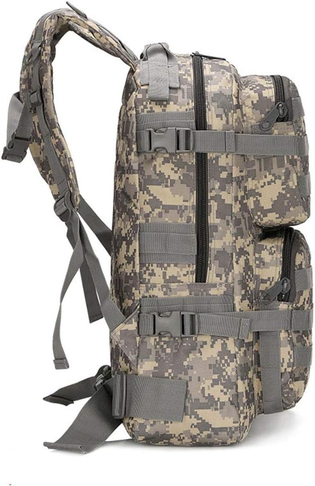 Outdoor Sports Pack Hiking Bag Tactical Rucksack Camo Knapsack Combat Camouflage Tactical 45L Molle Backpack