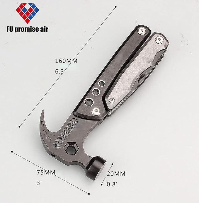Stainless Steel Multipurpose Tool Kit Portable &amp Heavy Duty Light Weight &amp Durable Pocket Multi Tool Kit Suitable as Camping Multitool Emergency Pocket Tools