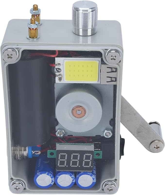 Portable Hand Crank Generator Emergency USB Charger with COB Light for Outdoor Camping
