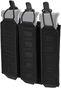SINAIRSOFT Tactical Triple MP5 Mag Pouch Quick Pull Pistol Magazine Bag for Outdoor Vest Molle/Platform MP5 Pouch Holster