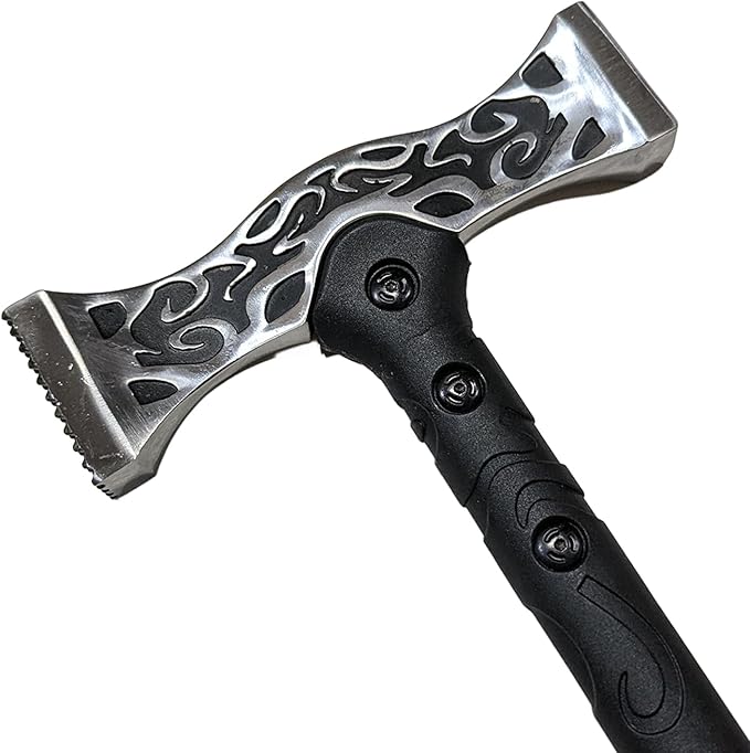 NLX Outdoor Heavy Duty Multi-Tools with Axe Pike and Hammer. Carbon Steel Tool Head and ABS Handle for Camping Hiking and Outdoor Purpose (Hammers)