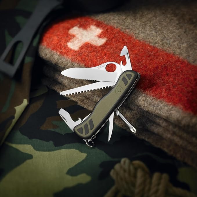 Victorinox Swiss Soldier Knife 08 10 Functions Olive/Black