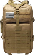 PURYN Tactical Nylon Backpack Camping Travel Fishing Bag Waterproof Men Large Capacity Travel Hunting Backpack(B)