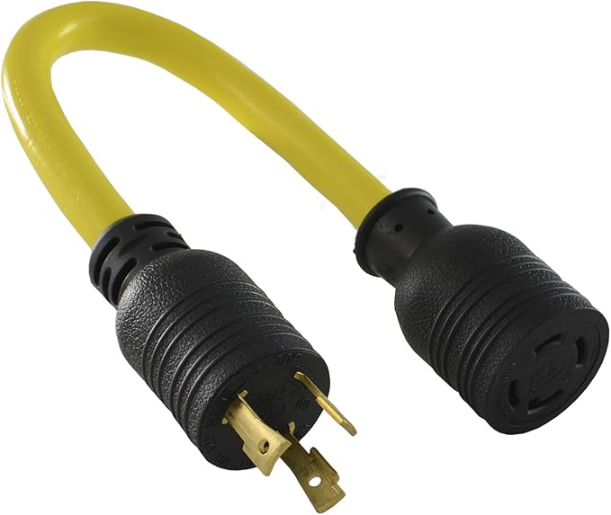 Generator adapter L5-30 P male to L14-30 R female twist lock 120 voltage adapter
