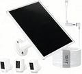 10W Solar Panel for Ring Camera/Outdoor Cameras Solar Charger with USB-C &amp &amp Barrel Plug for Ring Stick Up &amp Spotlight Cam Series IP65 Waterproof 360° Adjustable Mount 10ft Cable Whit