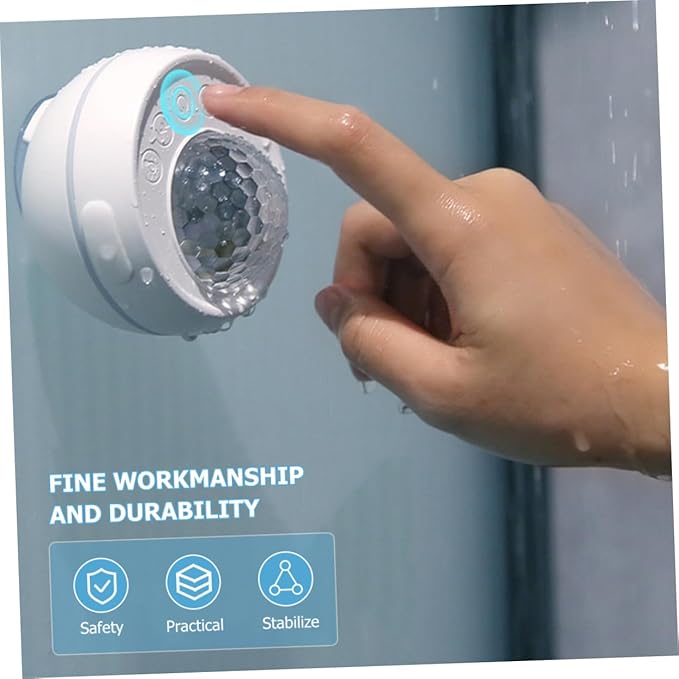 Happyyami Shower with Night Light Projector Multipurpose Portable for Bathroom Camping and Outdoor Use
