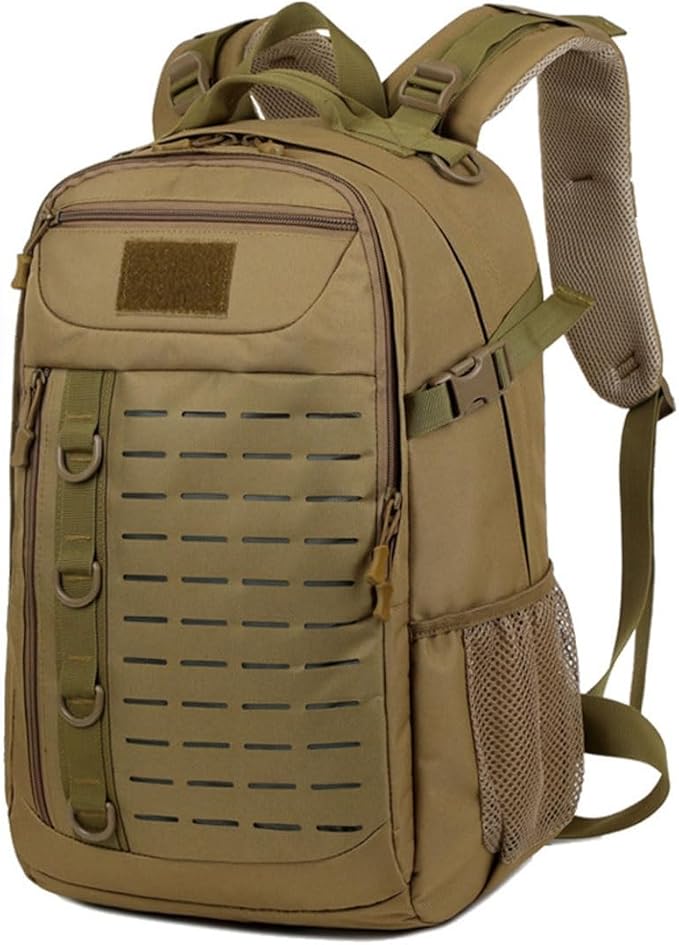 LINGYUE Tactical Backpack Waterproof Hiking Bagpack 30L Large Capacity Outdoor Daypack With MOLLE System For Camping Trekking Travel(F)