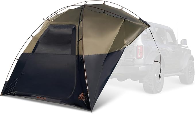 Kelty Highroads Overlanding Shelter - Universal Mount Car Camping Tent with Large Zippered Entry Aluminum Frame Adjustable Walls and Windows UV Protection Rainproof Stuff Duffel Included 2024