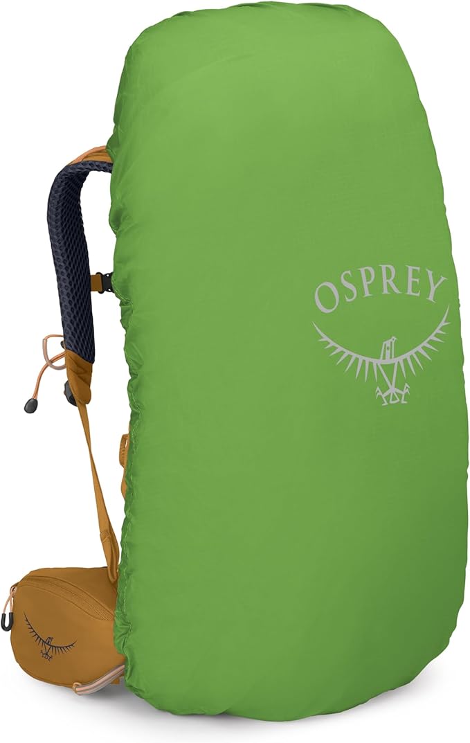 Osprey Kyte 48L Women's Backpacking Backpack - Hiking &amp Camping Bag with Waterproof Raincover Barley Brown Medium/Large