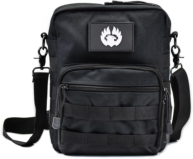 Torch Small Messenger Bag MOLLE Tactical Satchel Courier Pack Single Strap Shoulder Sling for Every Day Carry Gear